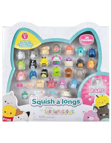 SQUISHALONGS SQAL0500 SET 25 PERSONAGGI CON ACCESSORI