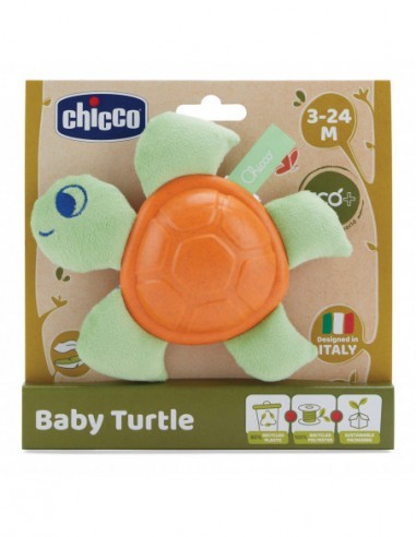 Baby Tartaruga Chicco Eco+ - Peluche Sostenibile per Bambini