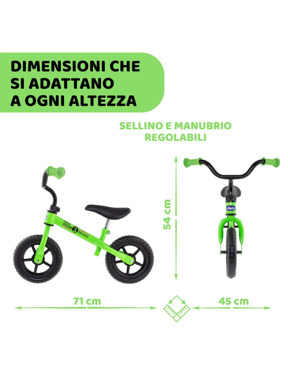 Balance Bike Chicco - Bicicletta Senza Pedali per Bambini 2-5 Anni - Shop in Casa