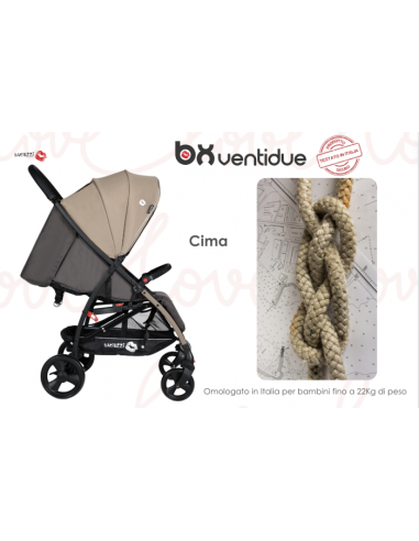 Passeggino Baciuzzi BX22 Cima – Compatto, Traspirante, Accessori Inclusi