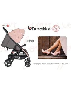 Passeggino Baciuzzi BX 22 Nude – Super Leggero, Traspirante e Full Optional