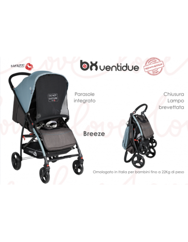 Passeggino Baciuzzi BX 22 – Super Leggero, Traspirante e Sicuro-shopincasa