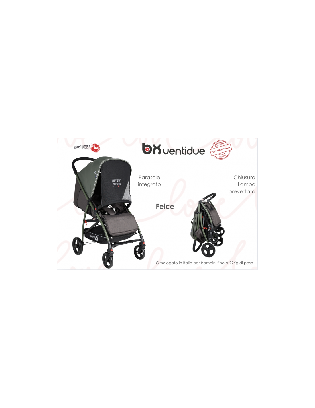 Baciuzzi BX 22: Passeggino Leggero, Sicuro e Full Optional-shopincasa