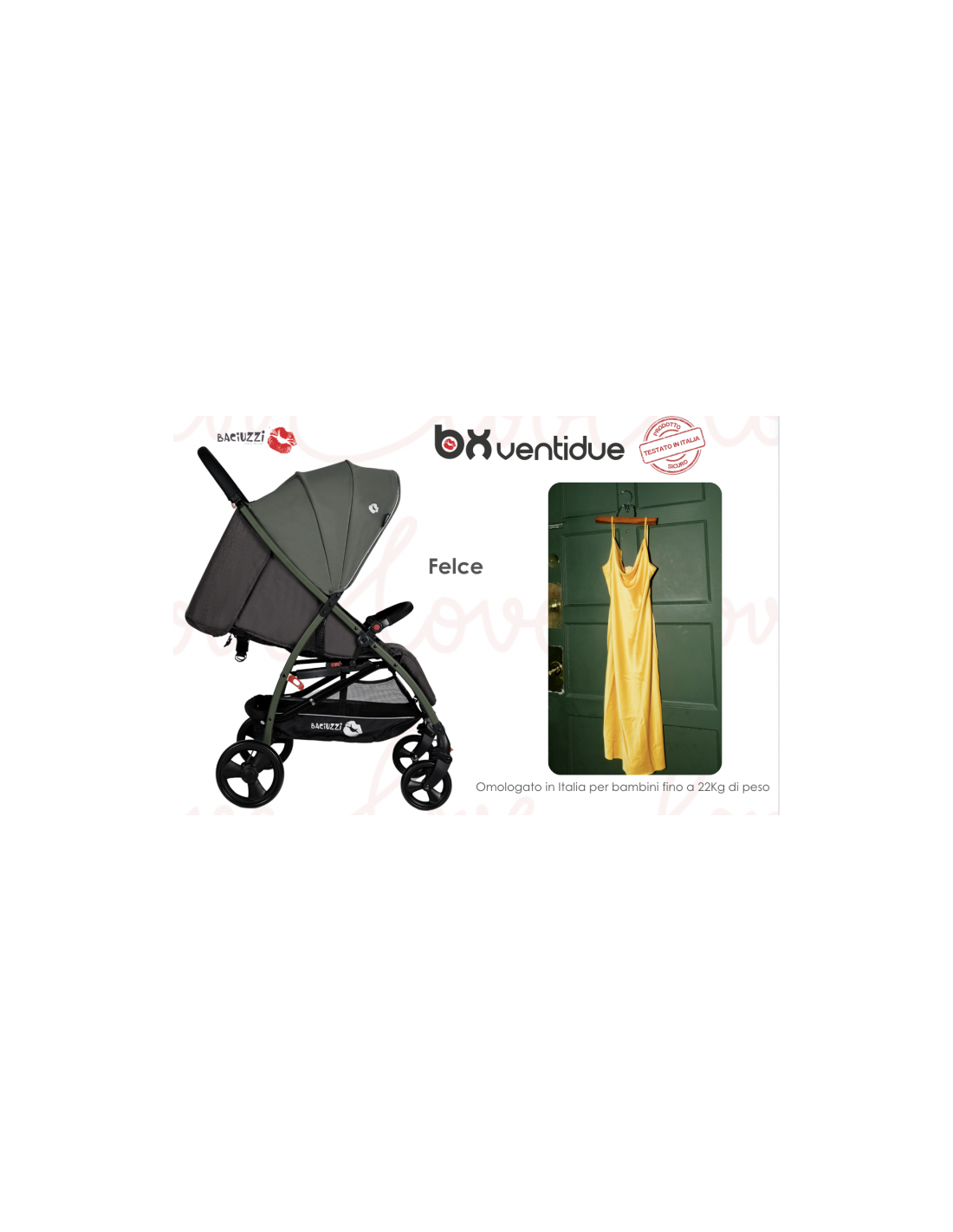 Baciuzzi BX 22: Passeggino Leggero, Sicuro e Full Optional-shopincasa