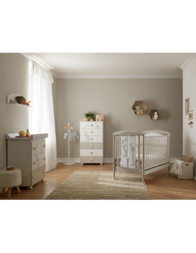 Set Pali Savana Tortora Lettino + Fasciatoio + Piumone – Shop in Casa