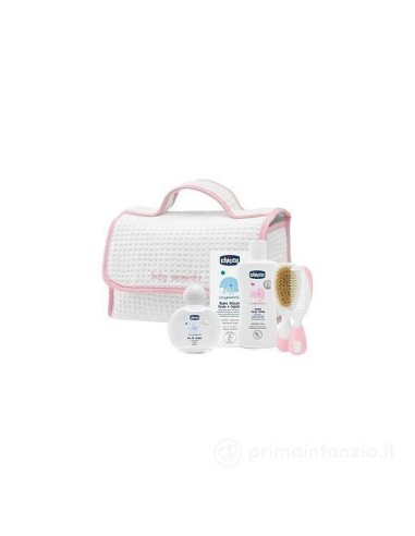 Set Regalo Infanzia Baby Moments Beauty Bag Rosa - Prodotti Chicco per Neonati