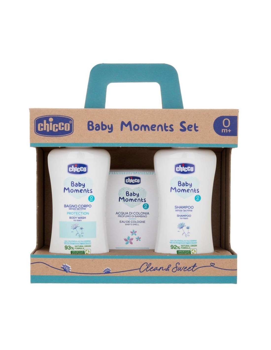 Baby Moments Set Clean & Sweet - Prodotti Naturali per Neonati