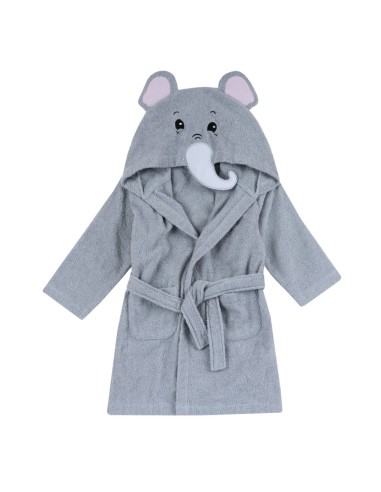 Accappatoio Chicco Elefante Grigio 24M+ - Morbido e Confortevole