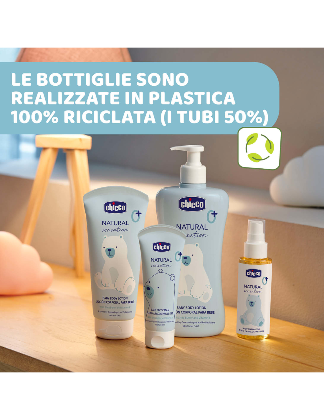 Baby Crema Corpo Natural Sensation - 24 Ore di Idratazione