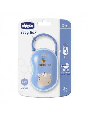 Porta Succhietto Bee Happy Azzurro Chicco - Pratico e Sterilizzabile