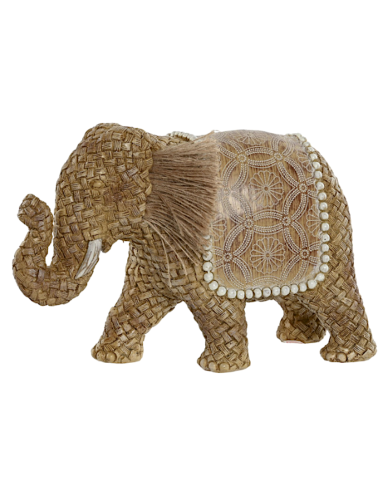 FIGURA ELEFANTE FD215888 RESINA 23X9X15CM NATURALE