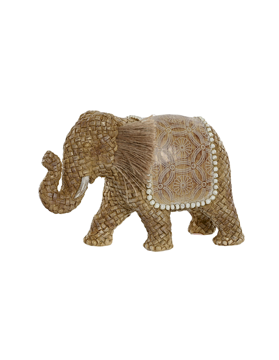 FIGURA ELEFANTE FD215888 RESINA 23X9X15CM NATURALE