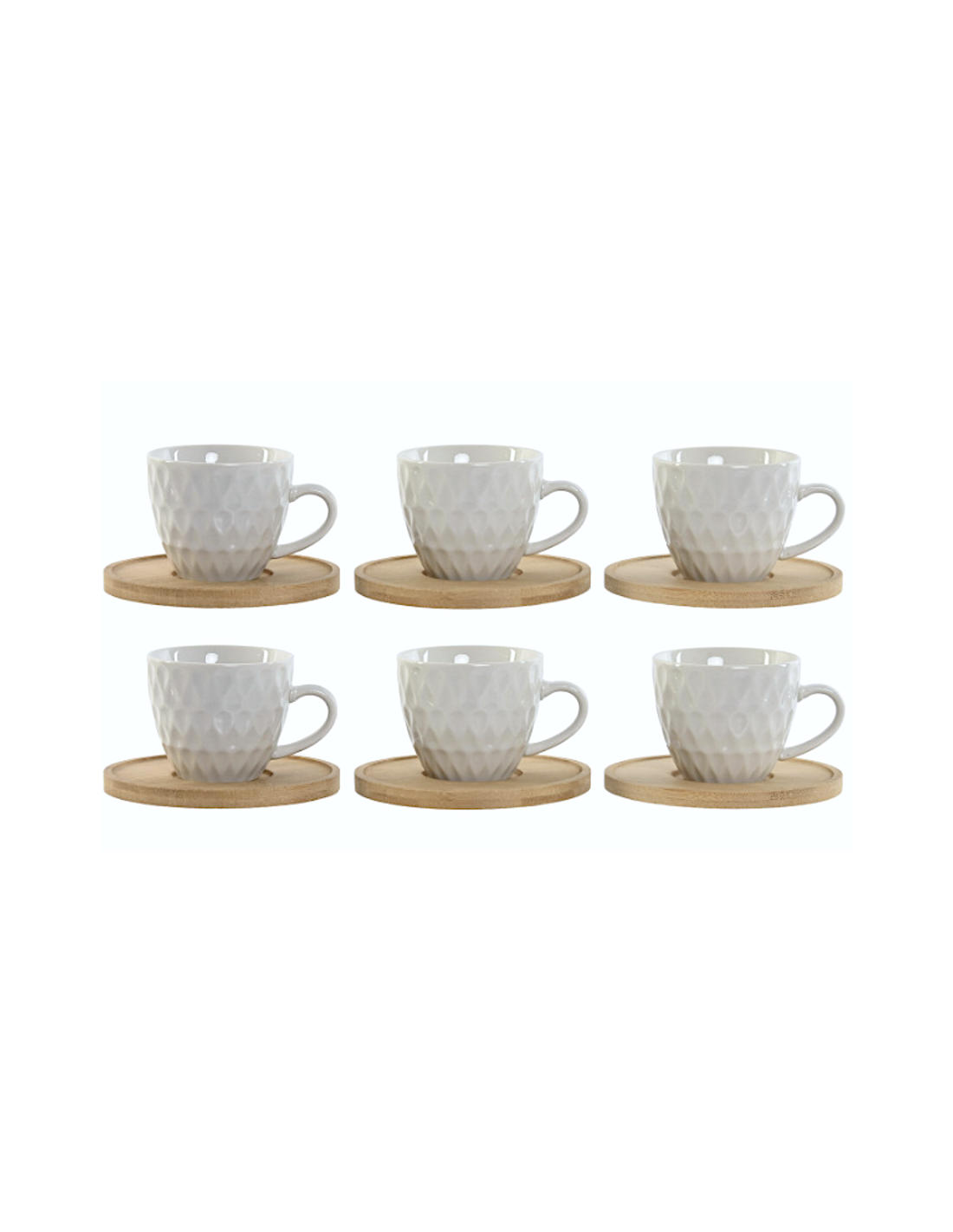 SET 6TZ CAFFE PC217579 90ML PIATTINO BAMBOO