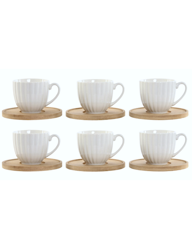 SET 6TZ CAFFE PC217580 90ML PIATTINO BAMBOO