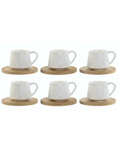 SET 6TZ CAFFE PC217583 90ML PIATTINO BAMBOO