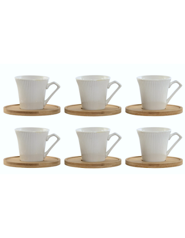 SET 6TZ CAFFE PC217584 90ML PIATTINO BAMBOO