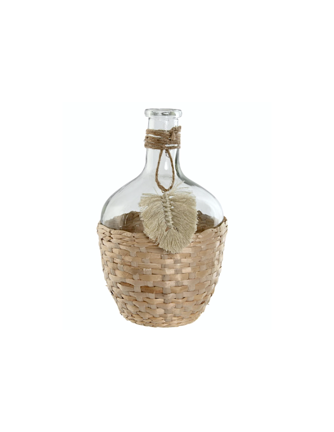 VASO JR217578 VETRO/FIBRA 19X19X30CM NATURALE