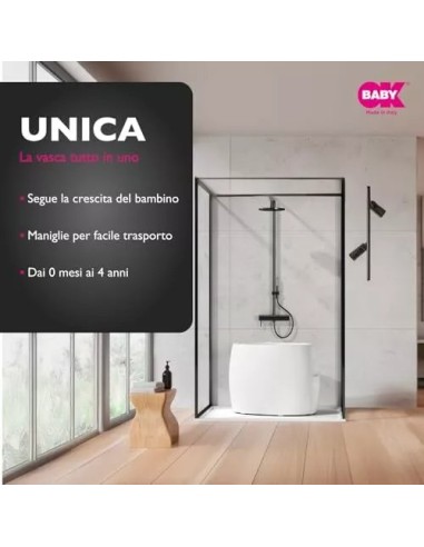 OKBABY Unica - Vasca da Bagno 0-4 Anni con Doppio Utilizzo | ShopinCasa.it