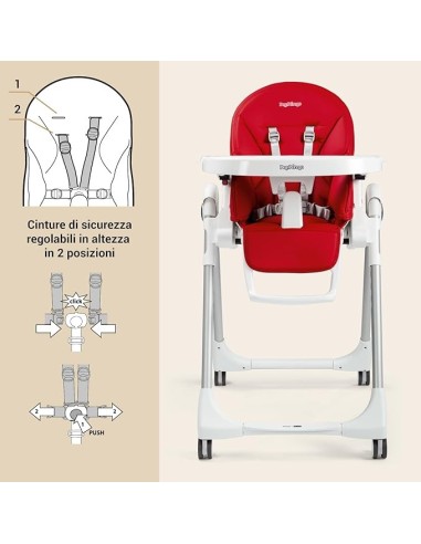 Peg Perego Prima Pappa Follow Me Seggiolone Reclinabile e Ultracompatto, Astral | ShopinCasa.it