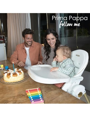 Peg Perego Prima Pappa Follow Me Seggiolone Reclinabile e Ultracompatto, Astral | ShopinCasa.it