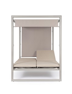 LETTINI E SDRAIO: vendita online Daybed Konnor Rastin, struttura in alluminio, lettini reclinabili, cuscini idrorepellenti, p...