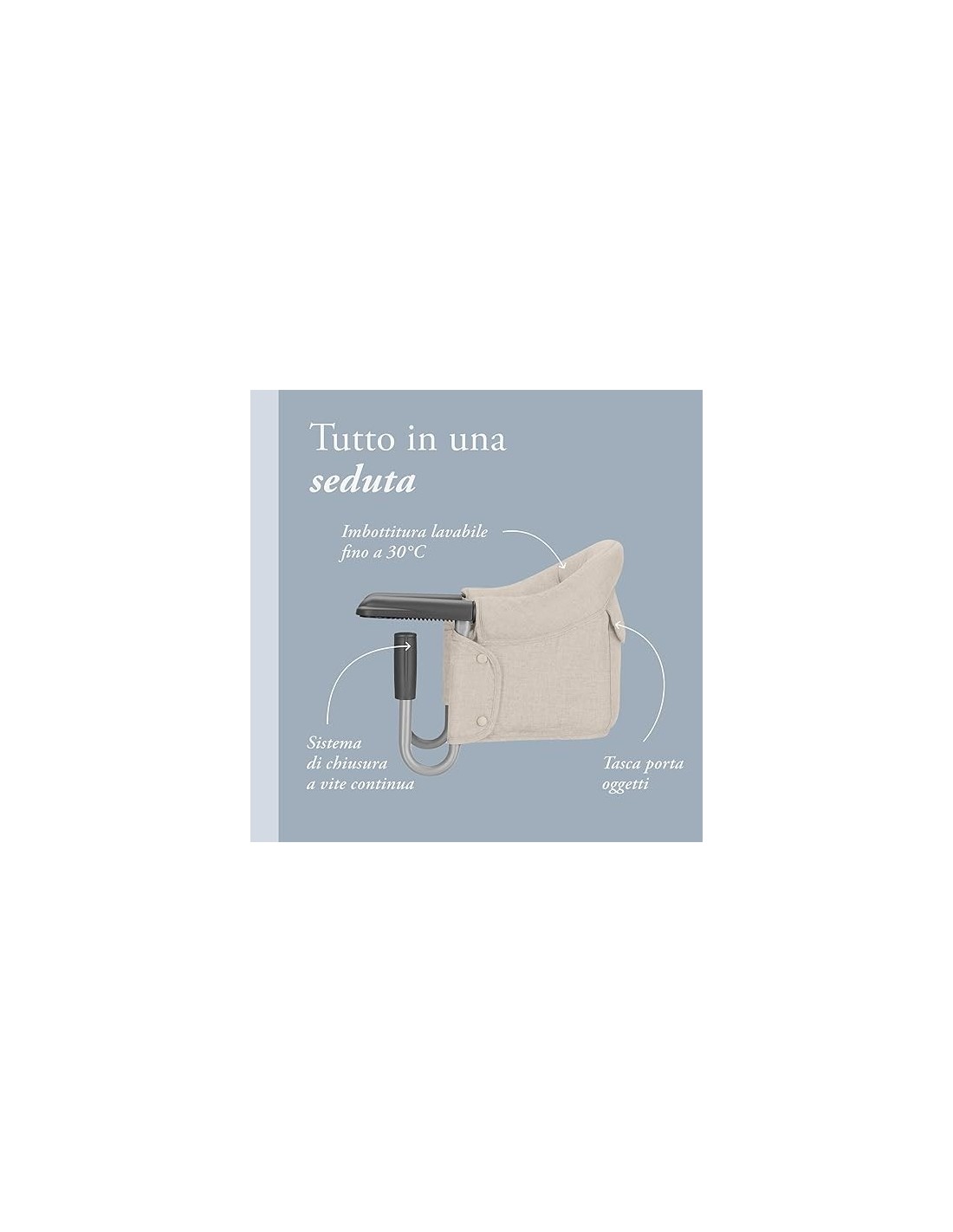 Inglesina Fast Seggiolino da Tavolo Pieghevole Desert Beige - shopincasa.it