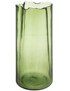 VASO 193755 JEMO VETRO 15X32CM VERDE