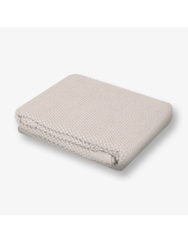 Coperta in Cotone Lavorato DREAM BIG Beige 75x100 cm - shopincasa.it