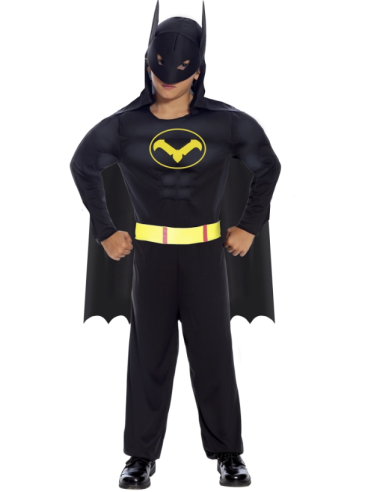 COSTUME 82710 EROE NERO 5/6 ANNI