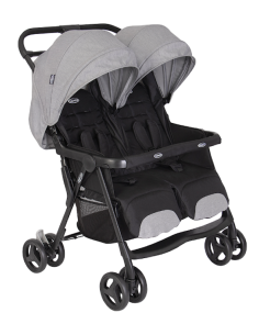 Graco DuoRider Steeple Grey | Passeggino Gemellare Leggero - Shopincasa.it