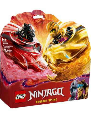 GIOCATTOLO PUBBLICIZZATO: vendita online NINJAGO 71826 BATTLE PACK DRAGHI DELLO SPINJITZU in offerta