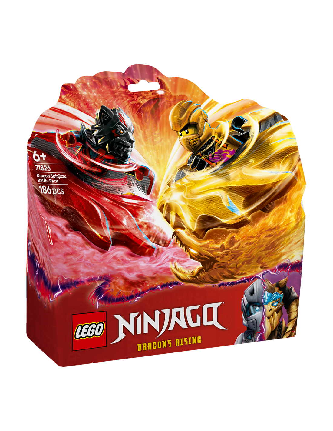 GIOCATTOLO PUBBLICIZZATO: vendita online NINJAGO 71826 BATTLE PACK DRAGHI DELLO SPINJITZU in offerta