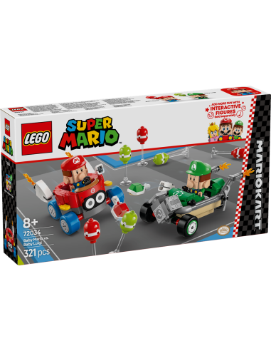 GIOCATTOLO PUBBLICIZZATO: vendita online SUPERMARIO 72034 MARIO KART:BABY MARIO VS BABY LUIGI in offerta