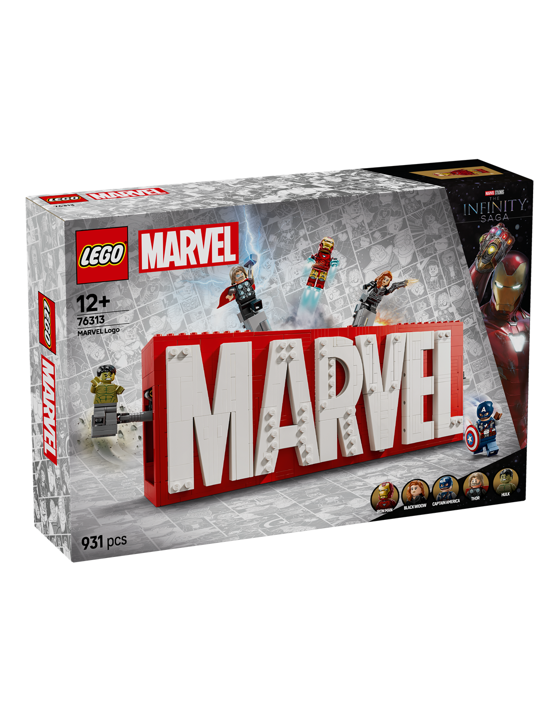 GIOCATTOLO PUBBLICIZZATO: vendita online MARVEL 76313 LOGO E MINIFIGURE MARVEL in offerta