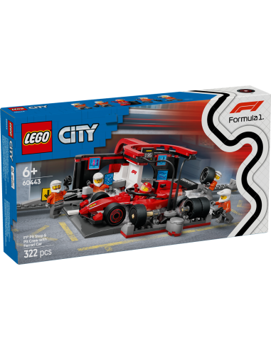 GIOCATTOLI: vendita online CITY 60443 PITSTOP E MECCANICI CON MONOPOSTO FERRARI F1 in offerta