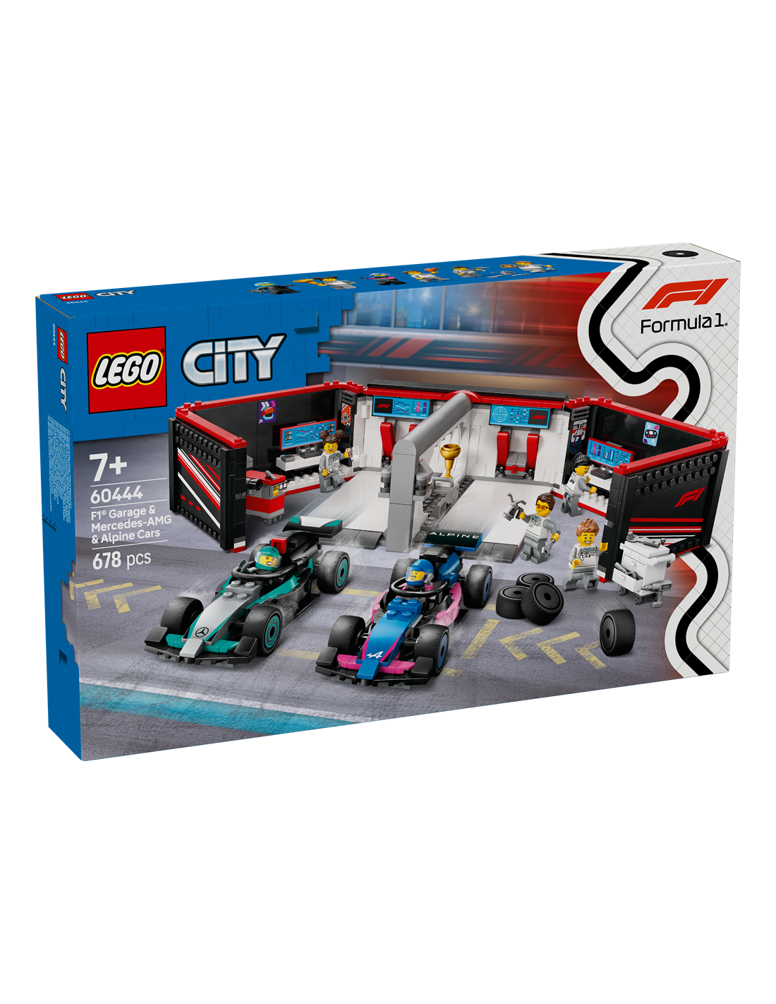 GIOCATTOLI: vendita online CITY 60444 GARAGE CON MONOPOSTO MERCEDES AMG E ALPINE F1 in offerta