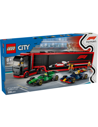 GIOCATTOLI: vendita online CITY 60445 AUTOTRASPORTATORE F1 CON MONOPOSTO RB20 E AMR24 in offerta