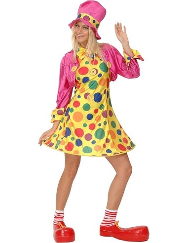 VESTITI: vendita online Costume ClownLady Multicolor Taglia M - Completo Travestimento Donna in offerta