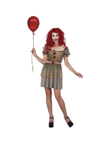 VESTITI: vendita online Costume di carnevale adulto taglia unica Clown Girl, travestimento divertente in offerta