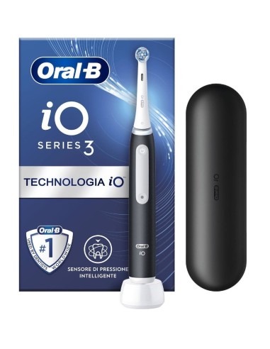 SPAZZOLINO ORALB IO3 C/TRAVEL BLACK BRAUN