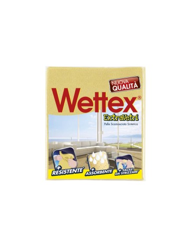 WETTEX PANNO EXTRA IN PELLE PER VETRI 40X35 CM FHP