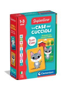 SAPIENTINO 16832 CASE DEI CUCCIOLI FLASHCARDS