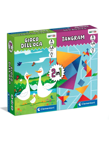 GIOCO 2IN1 16577 GIOCO DELL'OCA / TANGRAM