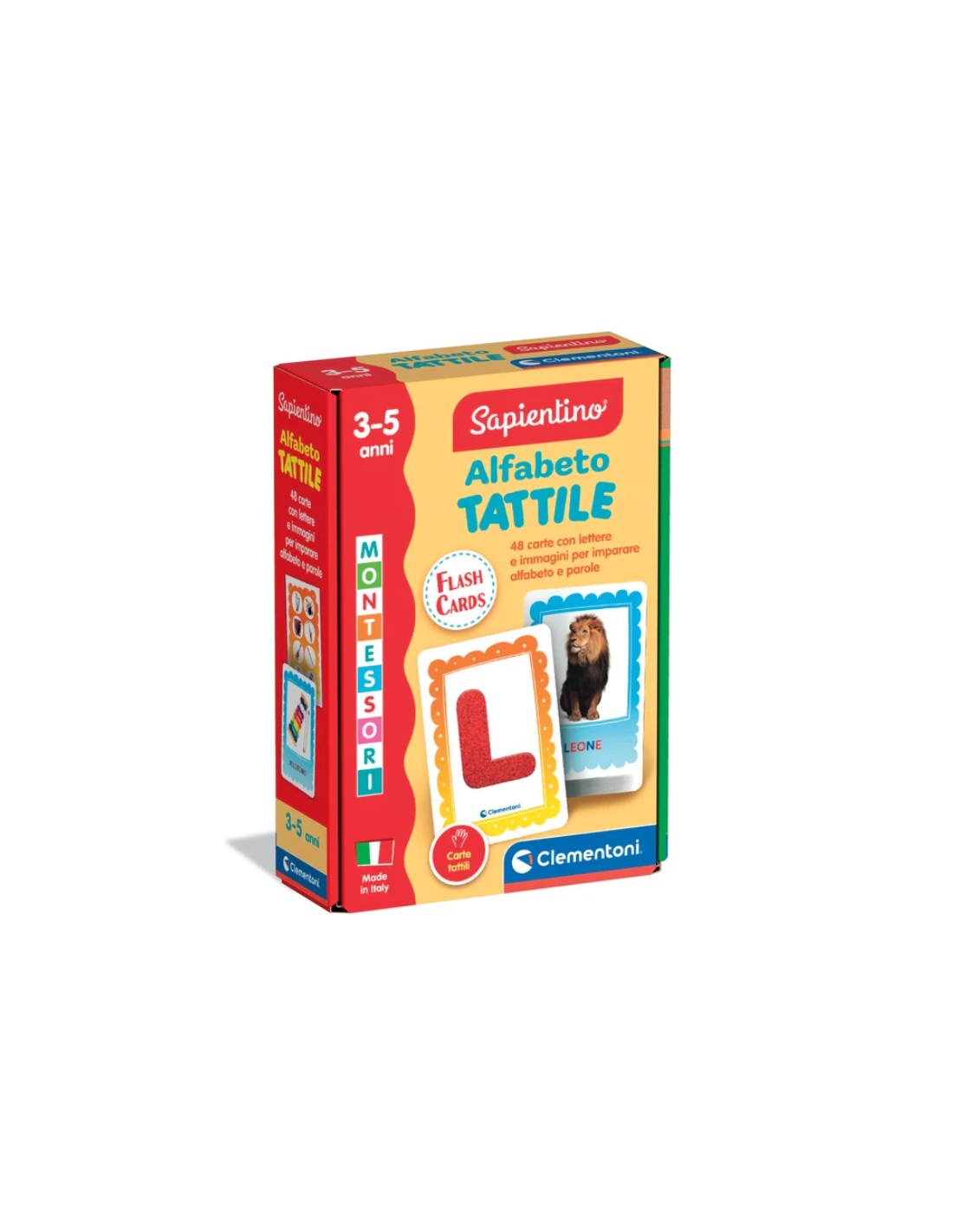 SAPIENTINO 16838 ALFABETO TATTILE FLASHCARDS