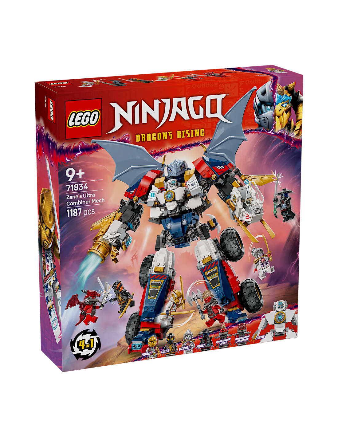 NINJAGO 71834 MECH ULTRA COMBINATORE DI ZANE