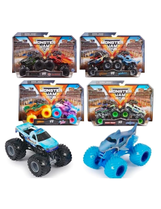 MONSTER JAM 6064128 SET 2 TRUCK 1:64 ASSORTITO