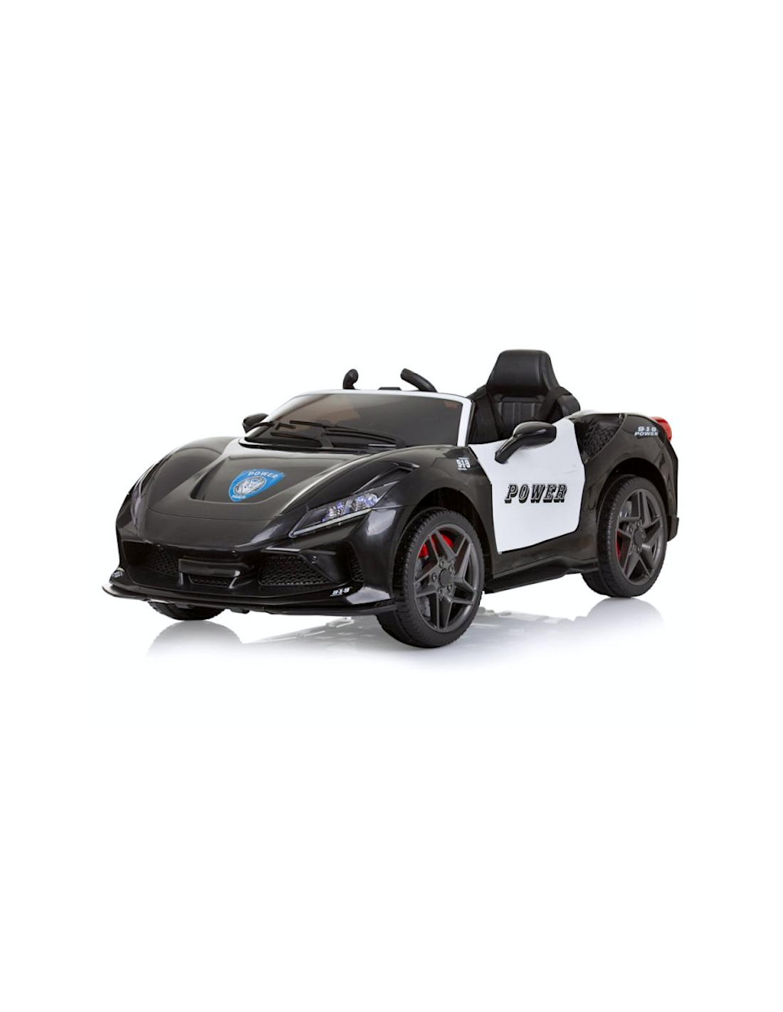 AUTO ELETTRICA POLIZIA NERO 12V