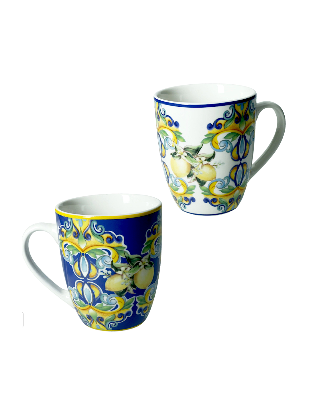 52723 MUG SET 2PZ CITRUS BLU PORCELLANA