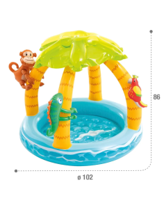 GONFIABILI: vendita online Piscina Baby Pool Palma 102x86 cm Piscina per Bambini in offerta