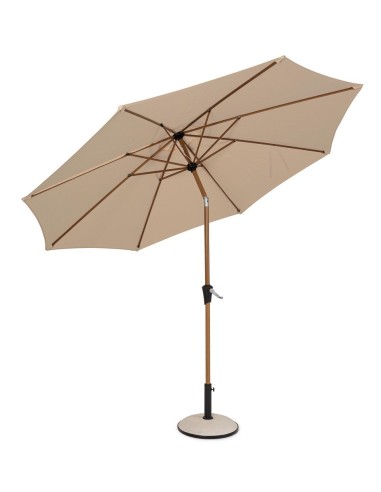 GAZEBO E OMBRELLONI: vendita online Ombrellone Palinuro 3m Beige/Naturale con Snodo, Struttura in Acciaio Trattato, Telo in P...